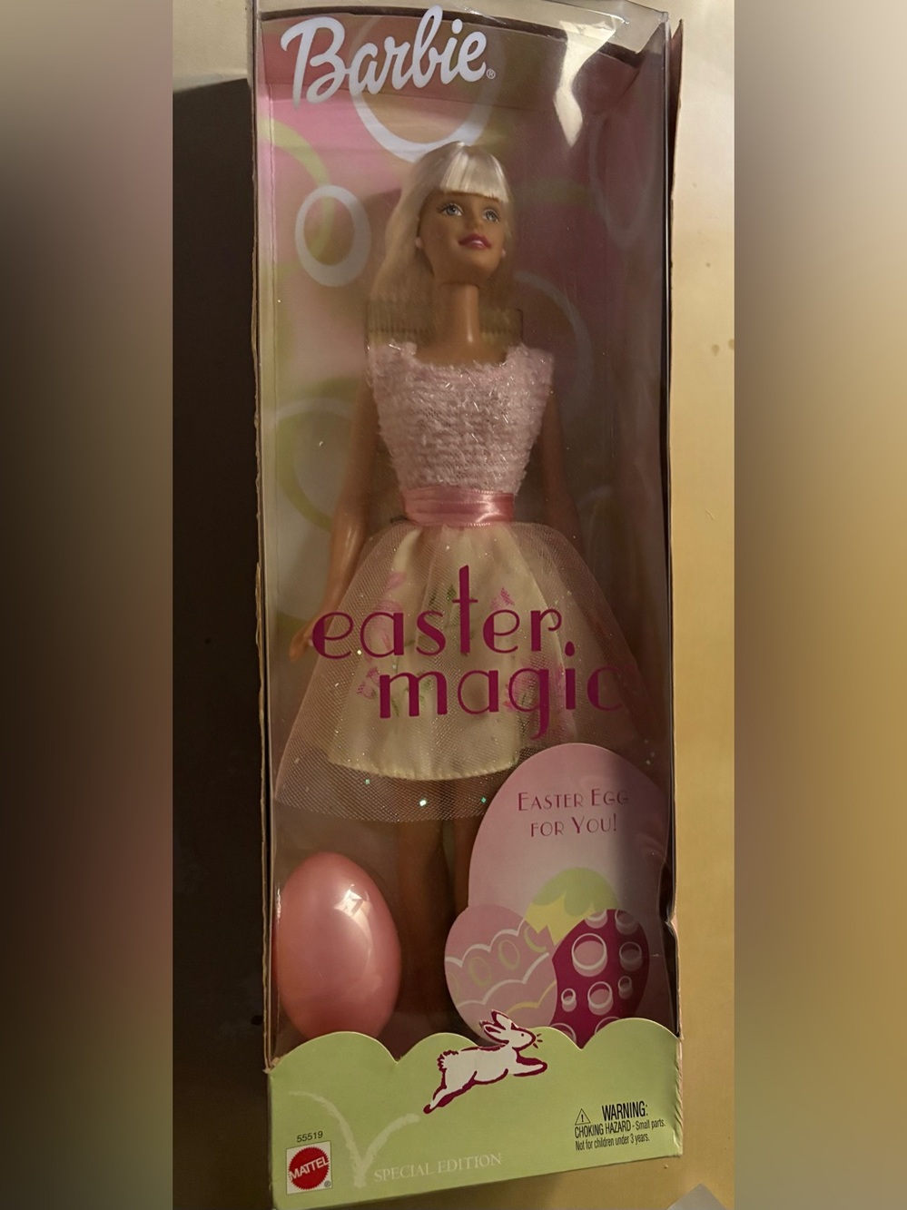Barbie Easter Magic Doll - Pink and Cream Dress